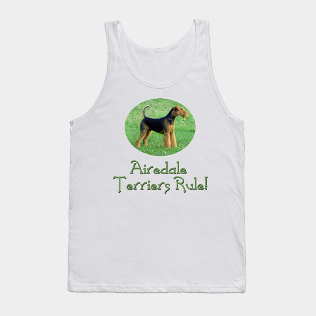 Airedale Terriers Rule! Tank Top by Naves